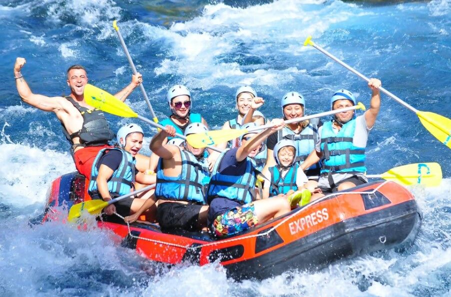 Rafting through breathtaking canyons